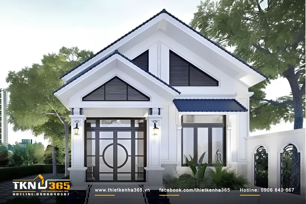 Mẫu nhà cấp 4 mái Thái phù hợp với gia đình trẻ có ngân sách vừa phải