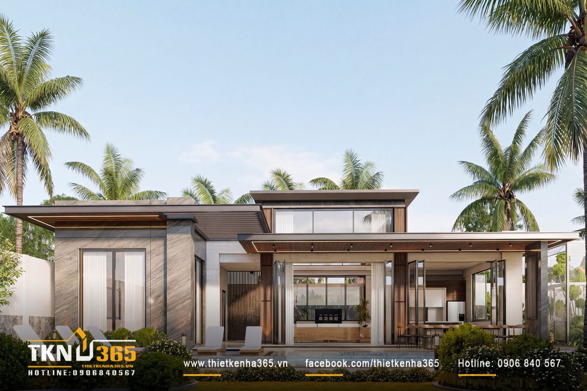 10+ Mẫu Thiết Kế Nhà Sân Vườn Đẹp, Hiện Đại Và Đáng Xây Nhất 3 Lô đất chiều ngang 8m có nhiều điều kiện thuận lợi để bố trí sân vườn đẹp