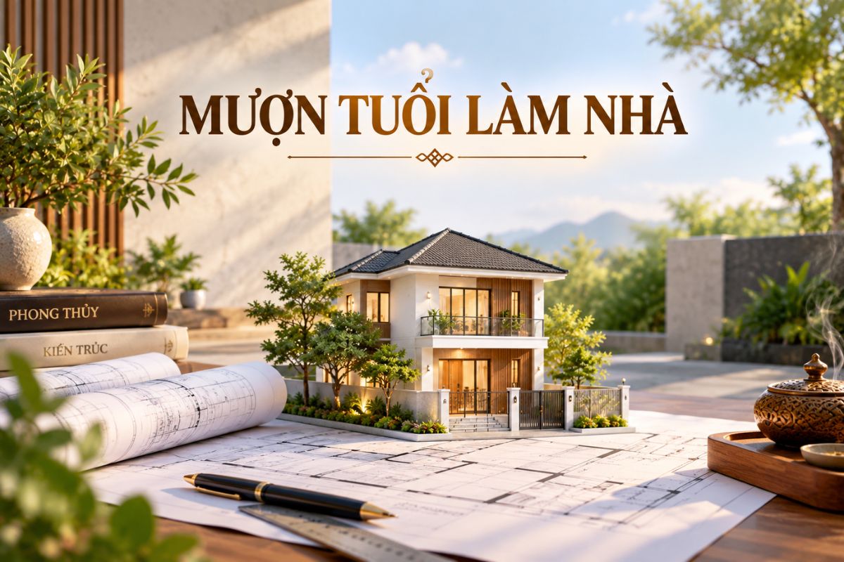 Hoang Ốc Là Gì? Cách Tính 6 Cung Và Xem Tuổi Làm Nhà Chính Xác 8 Mượn tuổi làm nhà là một trong những cách hóa giải Hoang Ốc thường được nhắc đến khi gia chủ muốn khởi công trong năm phạm hạn (Ảnh: Sưu tầm)