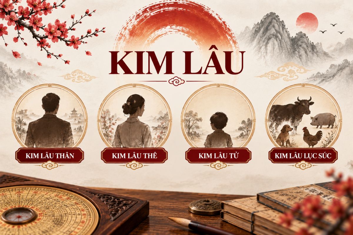 Kim Lâu Là Gì? Cách Tính Tuổi Kim Lâu Và Cách Hiểu Đúng Khi Làm Nhà, Cưới Hỏi 3 Hiểu rõ phạm Kim Lâu là gì và 4 loại Kim Lâu giúp gia chủ nhận biết ý nghĩa của từng trường hợp theo quan niệm truyền thống (Ảnh: Sưu tầm)
