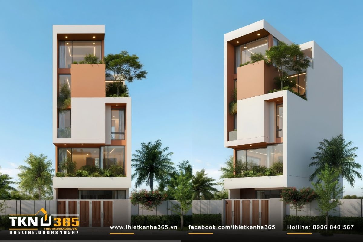 Nhà phố 1 trệt 4 lầu phù hợp với gia đình đông người, mô hình vừa ở vừa kinh doanh hoặc những gia chủ cần khai thác tối đa diện tích đất đô thị