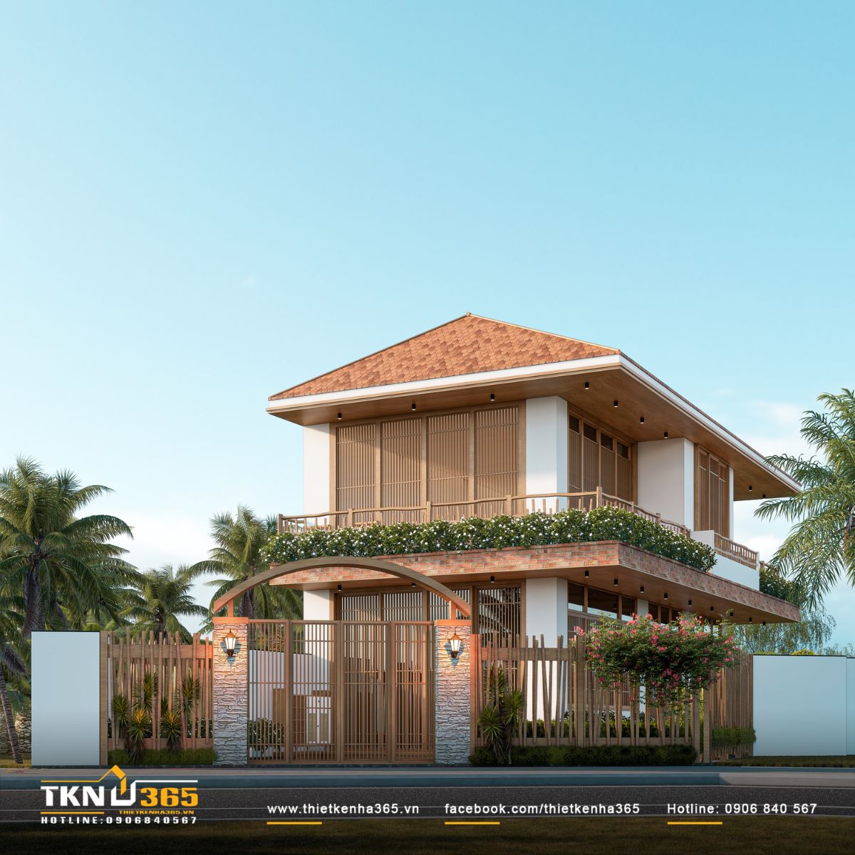 50+ Mẫu Nhà 6x16m Đẹp, Hiện Đại Và Tối Ưu Công Năng 4 Nhà 1 trệt 1 lầu 6x16 giúp tách biệt khu sinh hoạt chung và không gian nghỉ ngơi, phù hợp gia đình từ 4 - 6 thành viên