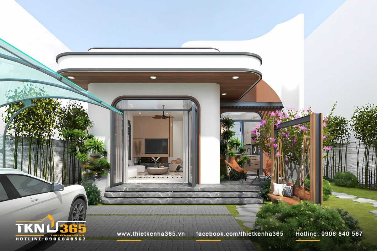 50+ Mẫu Thiết Kế Nhà 7x12 Đẹp, Hiện Đại Và Tối Ưu Công Năng 3 Mẫu nhà 7x12 1 tầng tối ưu không gian sinh hoạt trên một mặt sàn, phù hợp gia đình 3 - 4 thành viên