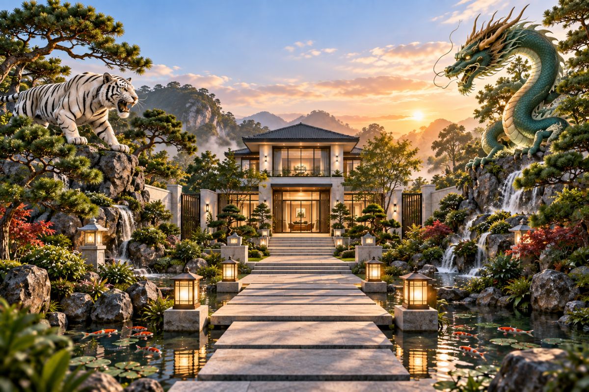 Tả Thanh Long Hữu Bạch Hổ Trong Kiến Trúc Và Xây Dựng Nhà Ở: Ý Nghĩa Và Cách Ứng Dụng 4 Không áp dụng máy móc quan niệm phong thủy “Thanh Long động, Bạch Hổ tĩnh” (Ảnh: Sưu tầm)
