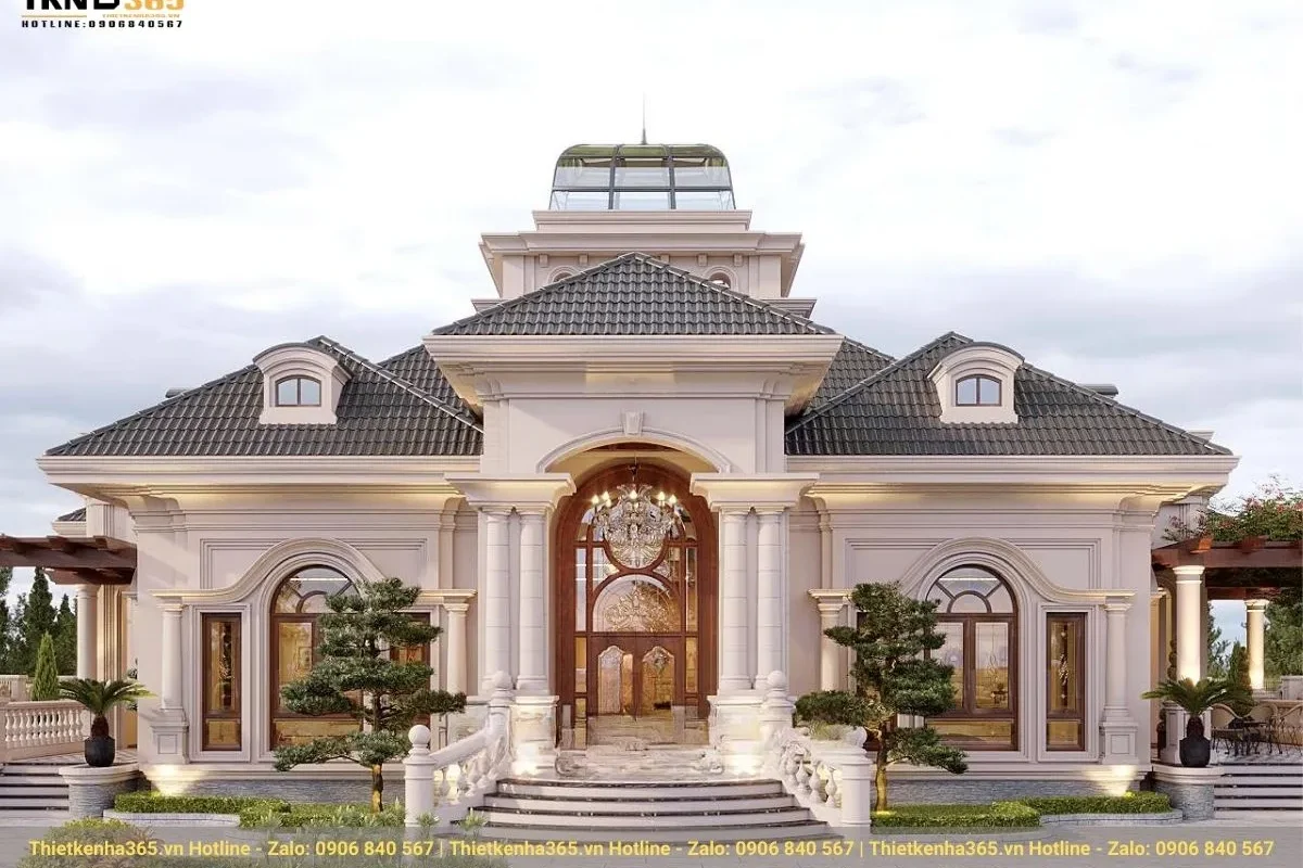Biệt thự 1 tầng tân cổ điển