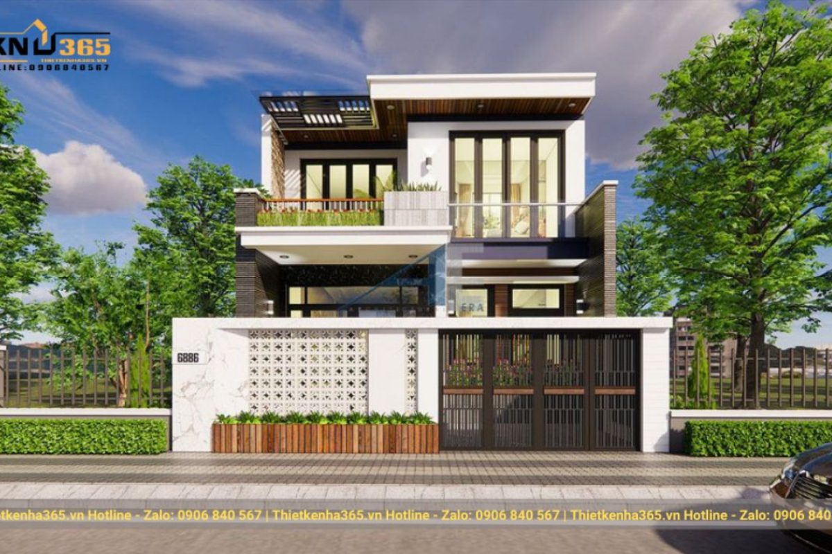 40+ Mẫu nhà 2 tầng mặt tiền 8m hiện đại, thịnh hành