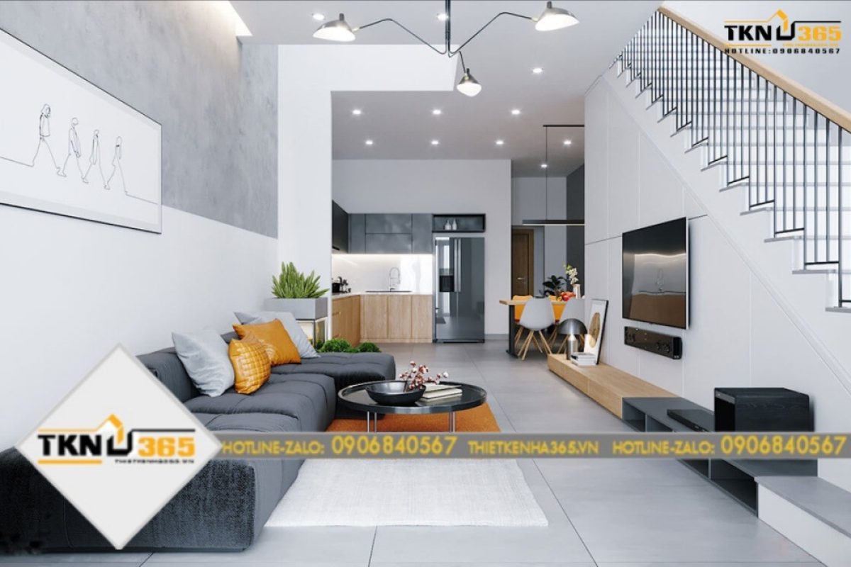 Bố trí phòng nhà ngang 3m