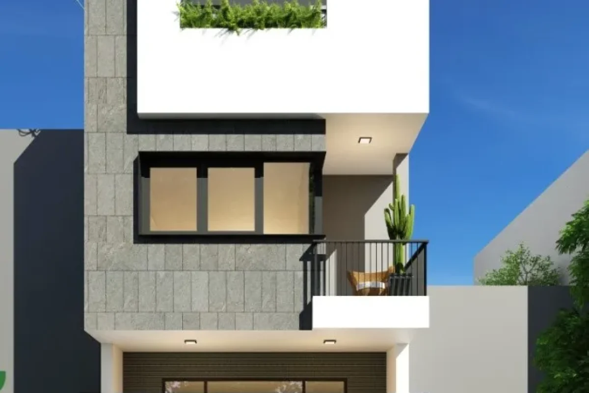 Thiết kế nhà 60m2 3 tầng