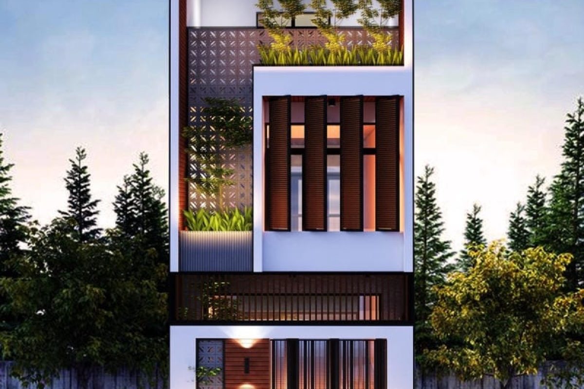 thiết kế nhà 40m2 3 tầng