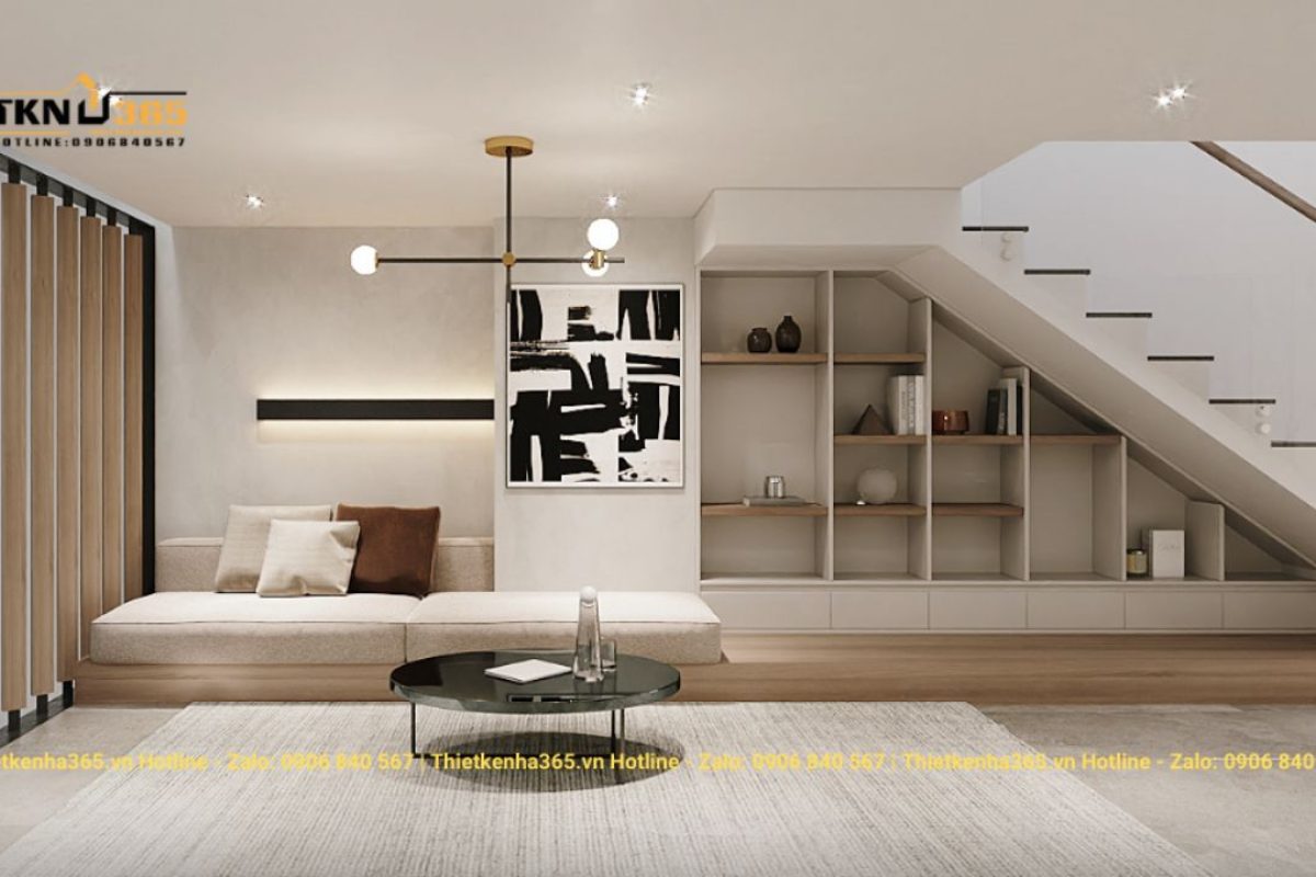 thiết kế nội thất gầm cầu thang
