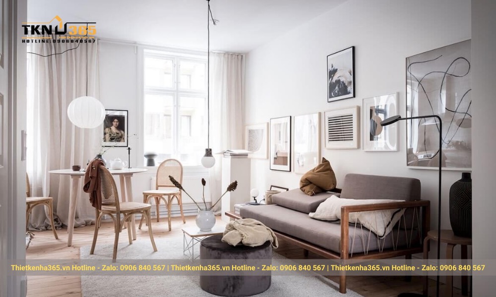Thiết kế nội thất phòng khách - 117