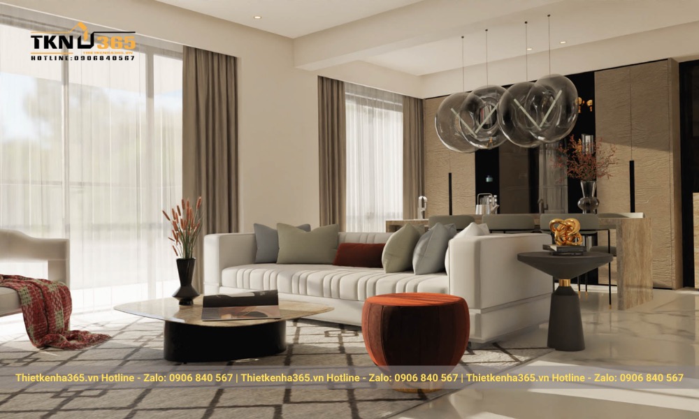 Thiết kế nội thất phòng khách - 12