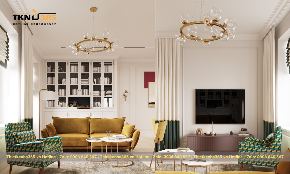 Thiết kế nội thất phòng khách - 165