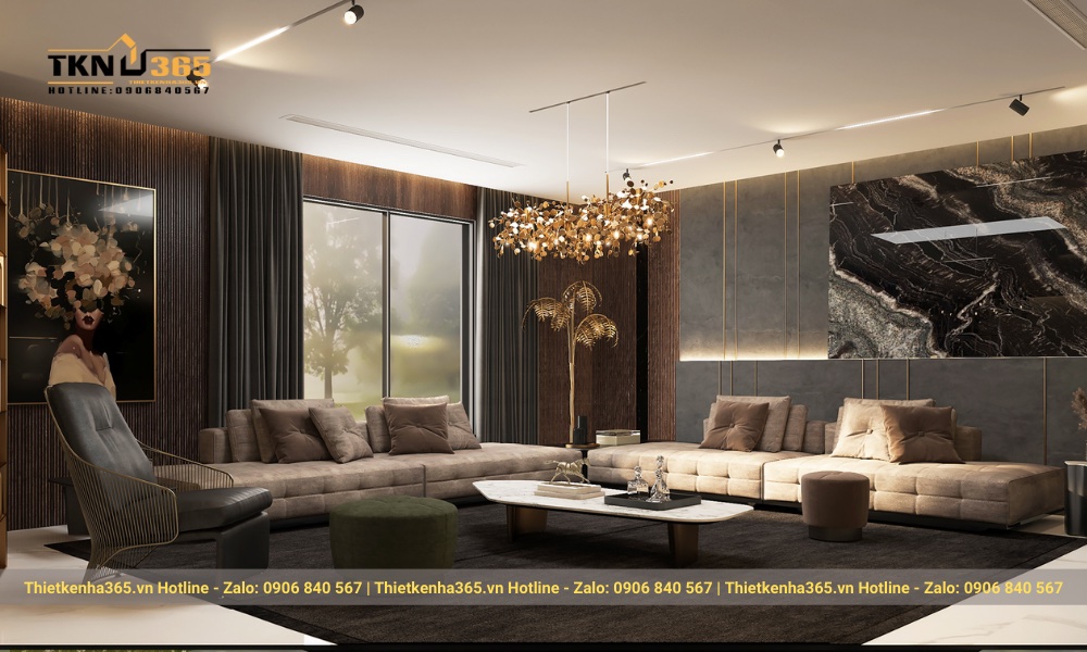 Thiết kế nội thất phòng khách - 214